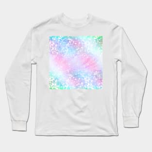 Magical Iridescent Glitter Sparkles Pink Girly Design Long Sleeve T-Shirt